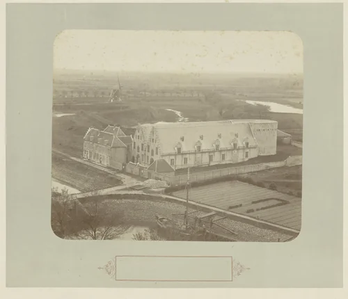 Gezicht op verdedigingswerken in Veere by anonymous, photograph, 1850-1880