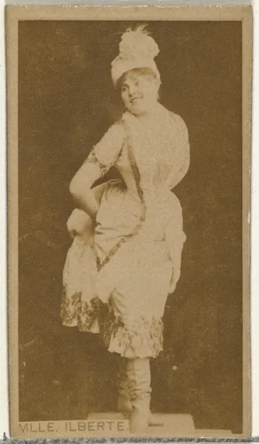 Mlle. Ilberte, from the Actors and Actresses series (N145-8) issued by Duke Sons & Co. to promote Duke Cigarettes by W. Duke, Sons & Co., photograph, 1890-1895
