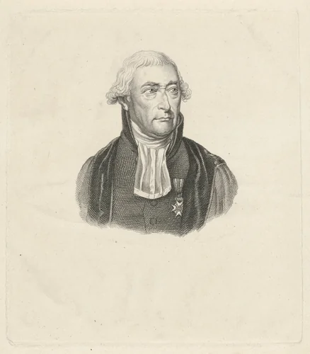 Portret van Hendrik Constantijn Cras by Jacob Ernst Marcus, print, 1784-1826