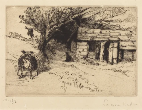 The Cabin by Francis Seymour-Haden, print, 1877