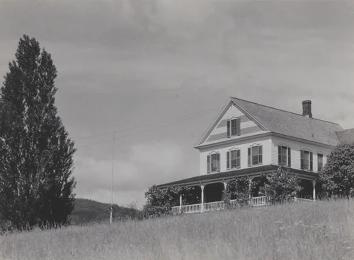 House on the Hill, Lake George by Alfred Stieglitz, photograph, 1922-1924