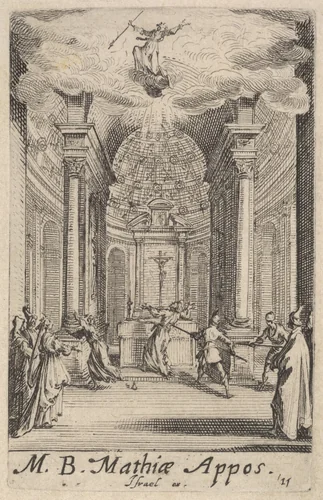 Martyrdom of Saint Matthias, from "The Little Apostles" (Les Petits Apôtres) by Jacques Callot, print, 1632