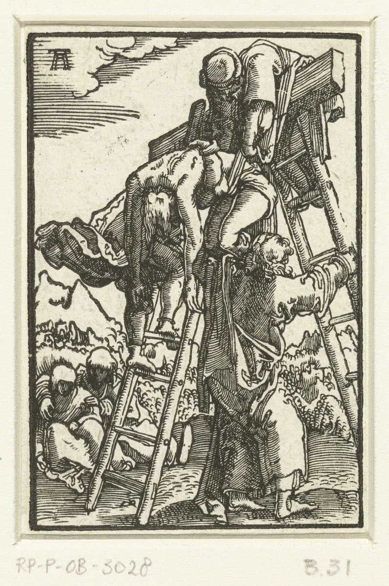 Kruisafname by Unknown, print, 1506-1538