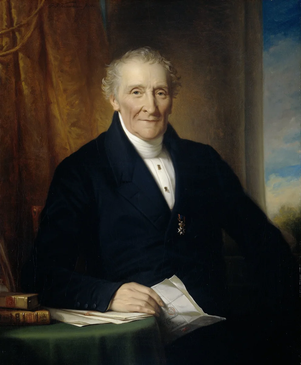 Rodolphe le Chevalier (1777-1865), Amsterdam Merchant and one of three Founders of the Holland Railroad Company by Jan Adam Kruseman, painting, 1850