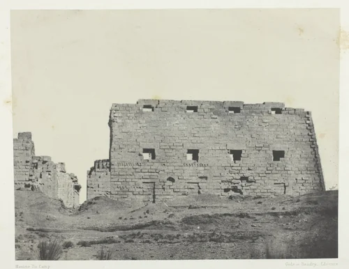 Palais de Karnak, Grands Pylones du Sud-Ouest; Thèbes, plate 36 from the album "Egypte, Nubie, Palestine et Syrie" (1852) by Maxime Du Camp, photograph, 1849-1851