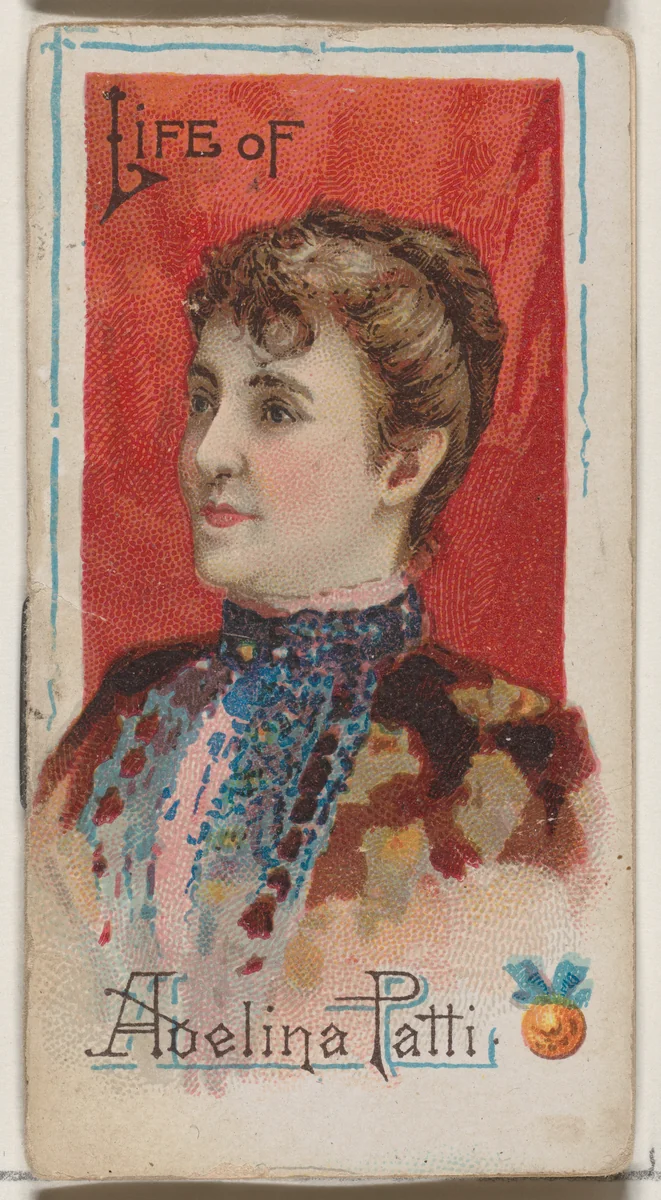 Life of Adelina Patti-Nicolini, from the Histories of Poor Boys and Famous People series of booklets (N79) for Duke brand cigarettes by W. Duke, Sons & Co., print, 1888