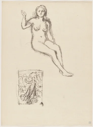 Etude by Pierre Puvis de Chavannes, print, 1895