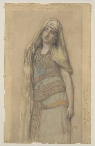 Arab Woman by Gustave Boulanger, drawing, 1845-1888
