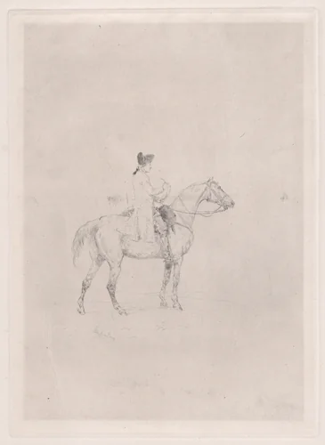 A rider by John Lewis Brown, print, 1847-1890