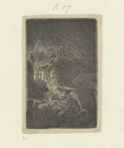 Rest on the Flight into Egypt at Night by Rembrandt van Rijn, book, 1642-1646