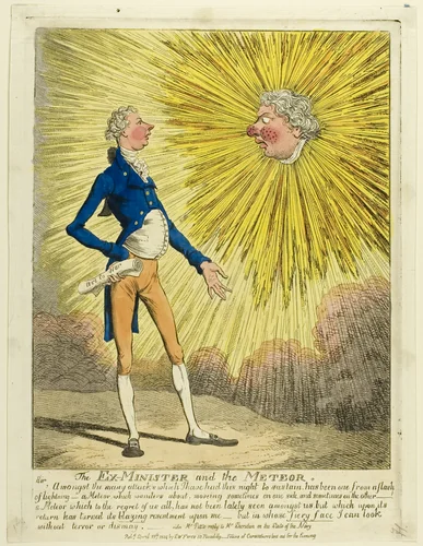 The Ex-Minister and the Meteor by Charles Williams, print, 1804