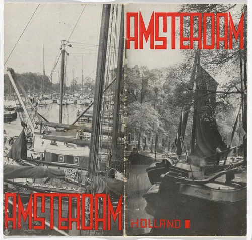 Map and tourist guide for the city of Amsterdam by Fré Cohen, design, 1933
