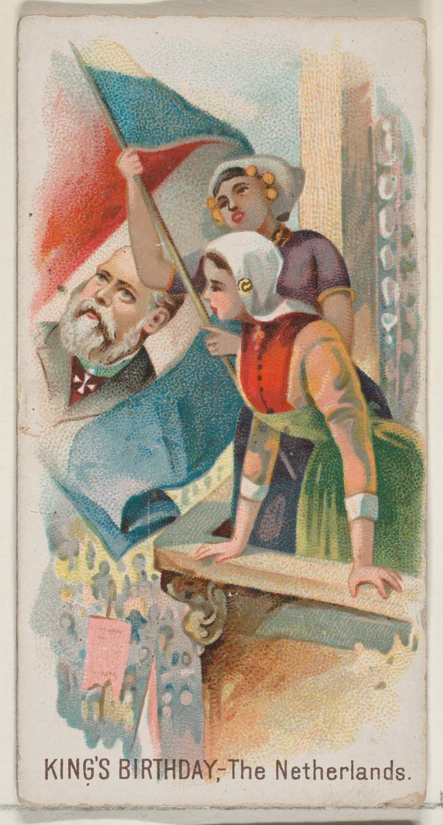 King's Birthday, The Netherlands, from the Holidays series (N80) for Duke brand cigarettes by W. Duke, Sons & Co., print, 1890
