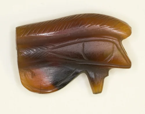 Eye of Horus (Wedjat) Amulet by Egyptian, metalwork, -1550--664