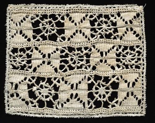 Needlepoint (Reticella and Drawnwork) Lace Panel by Unknown, textile, 1500-1599