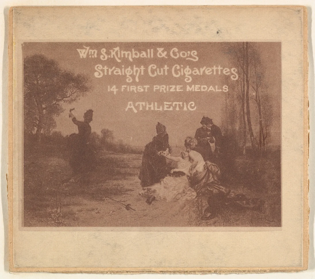 Athletic, from the Sports and Art Subjects series (N197) issued by Wm. S. Kimball & Co. by William S. Kimball & Company, print, 1886-1893