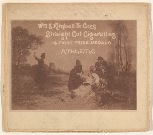 Athletic, from the Sports and Art Subjects series (N197) issued by Wm. S. Kimball & Co. by William S. Kimball & Company, print, 1886-1893