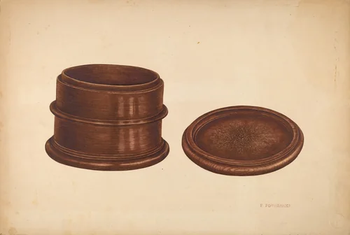 Tobacco Box by Paul Poffinbarger, index of american design, 1940