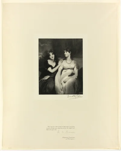 The Sisters, from Old English Masters by Timothy Cole, print, 1900