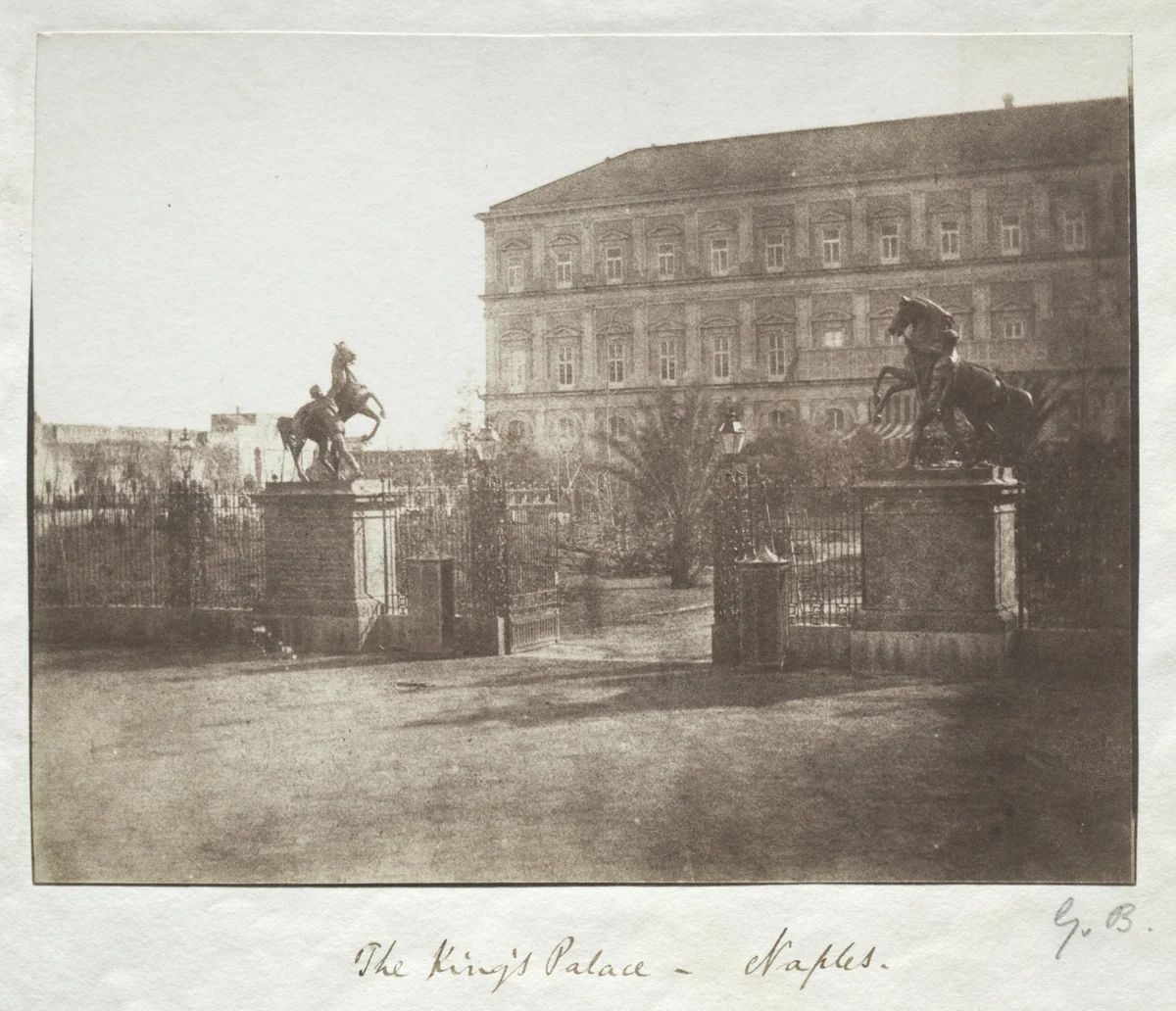 The King's Palace, Naples by George Wilson Bridges, photograph, 1840-1852