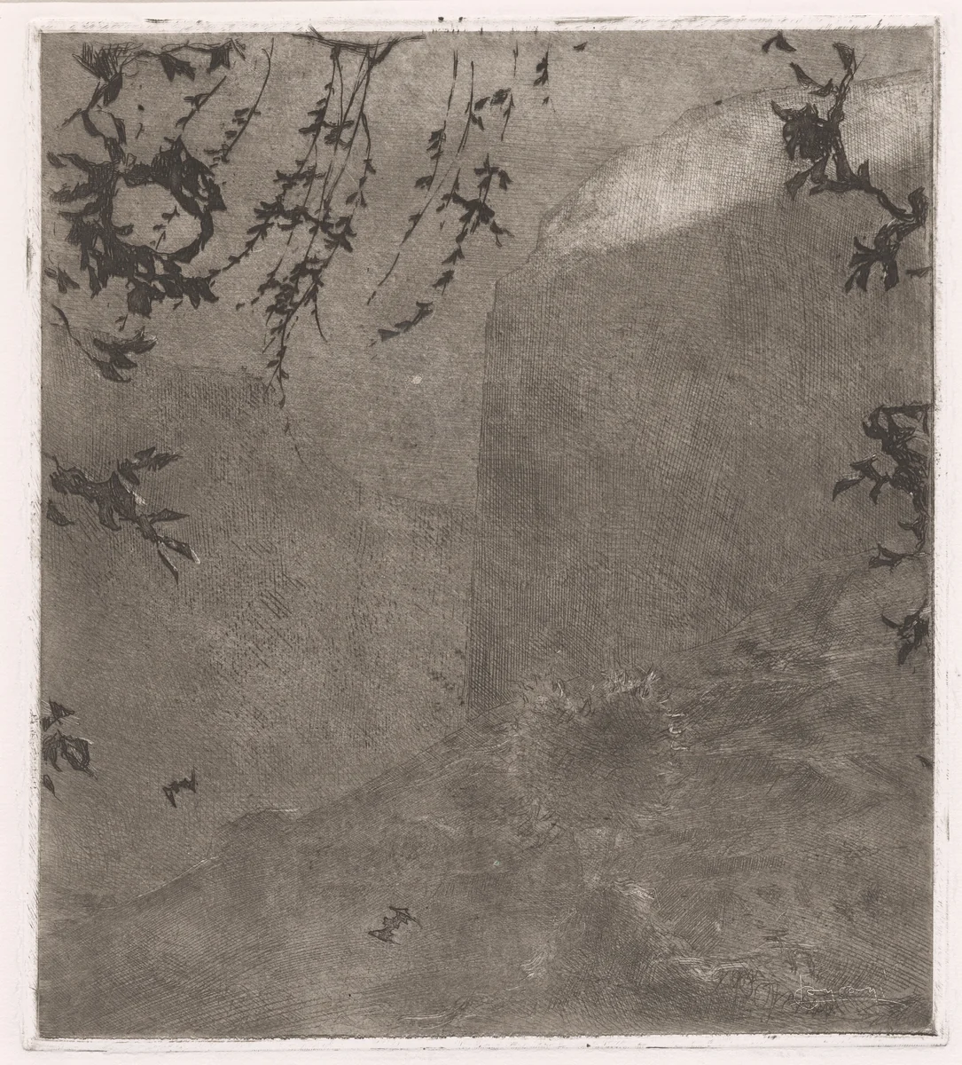 Il calar della notte (Nightfall) by Luigi Conconi, print, 1897-1907