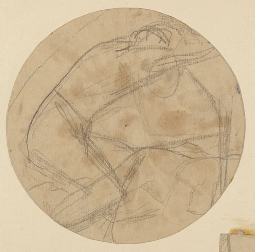 Figure Study by Charles Sprague Pearce, drawing, 1890-1897