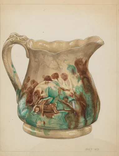 Pitcher by Janet Riza, index of american design, 1936