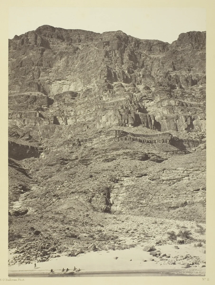 Wall in the Grand Cañon, Colorado River by Timothy O'Sullivan, photograph, 1871