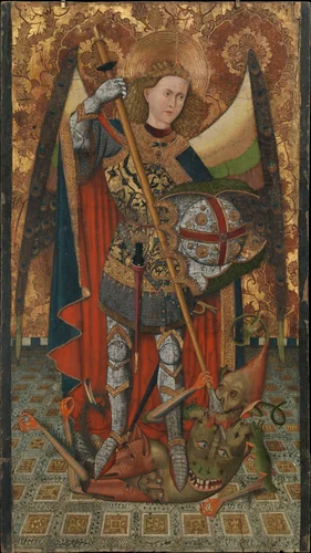 Saint Michael by Master of Belmonte, painting, 1450-1500