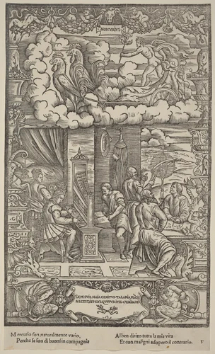 Mercury by Gabriele Giolito de' Ferrara, print, 1534