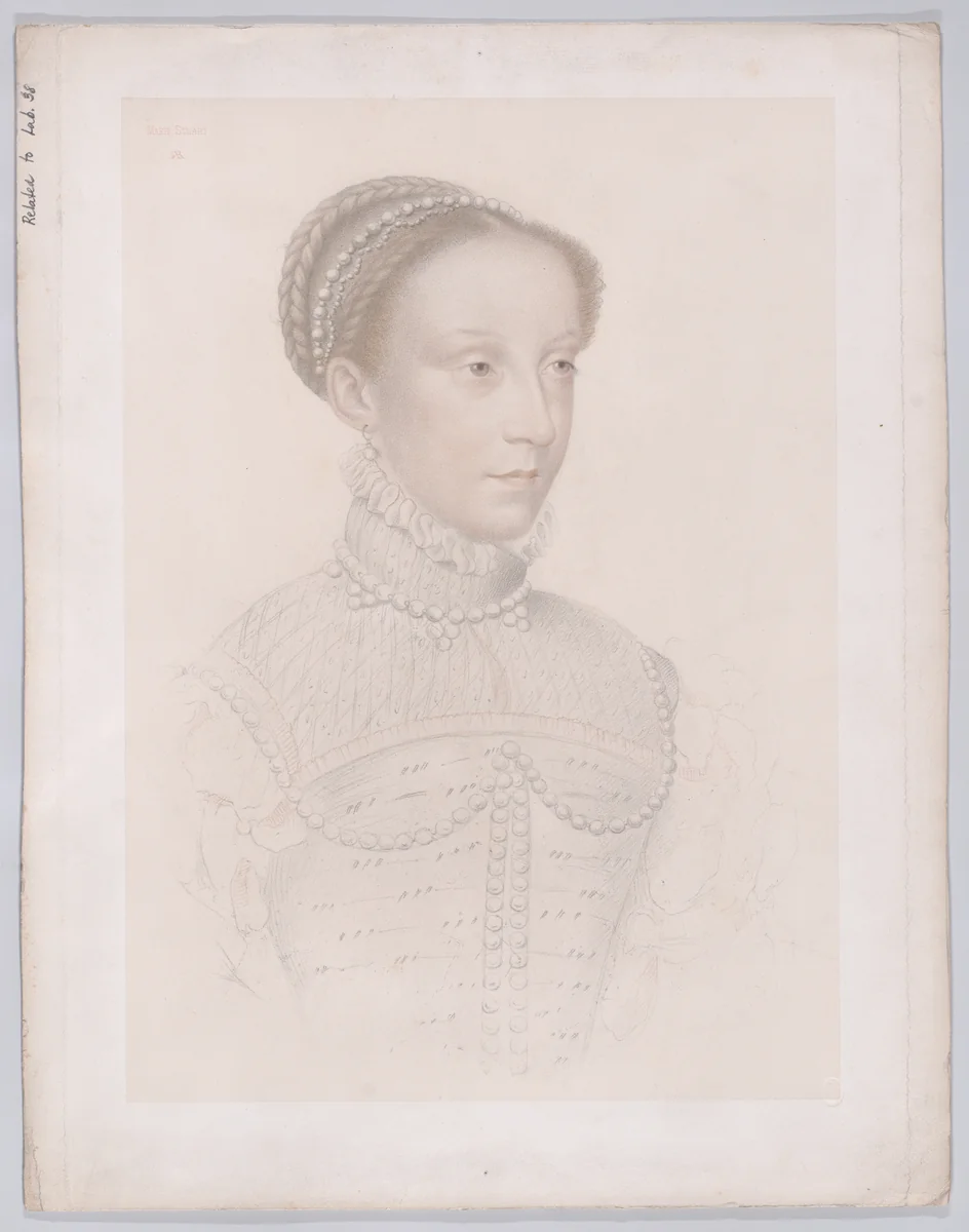 Mary, Queen of Scots by Adolphe Pierre Riffaut, print, 1828
