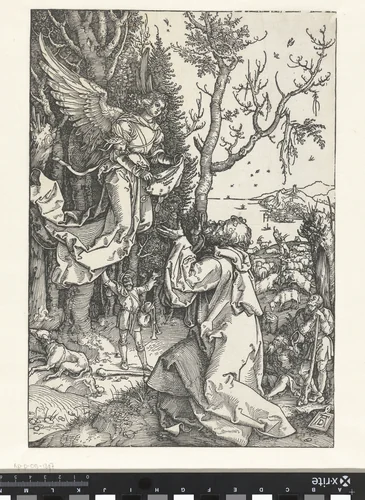 De aankondiging aan Joachim by Unknown, print, 1502-1506
