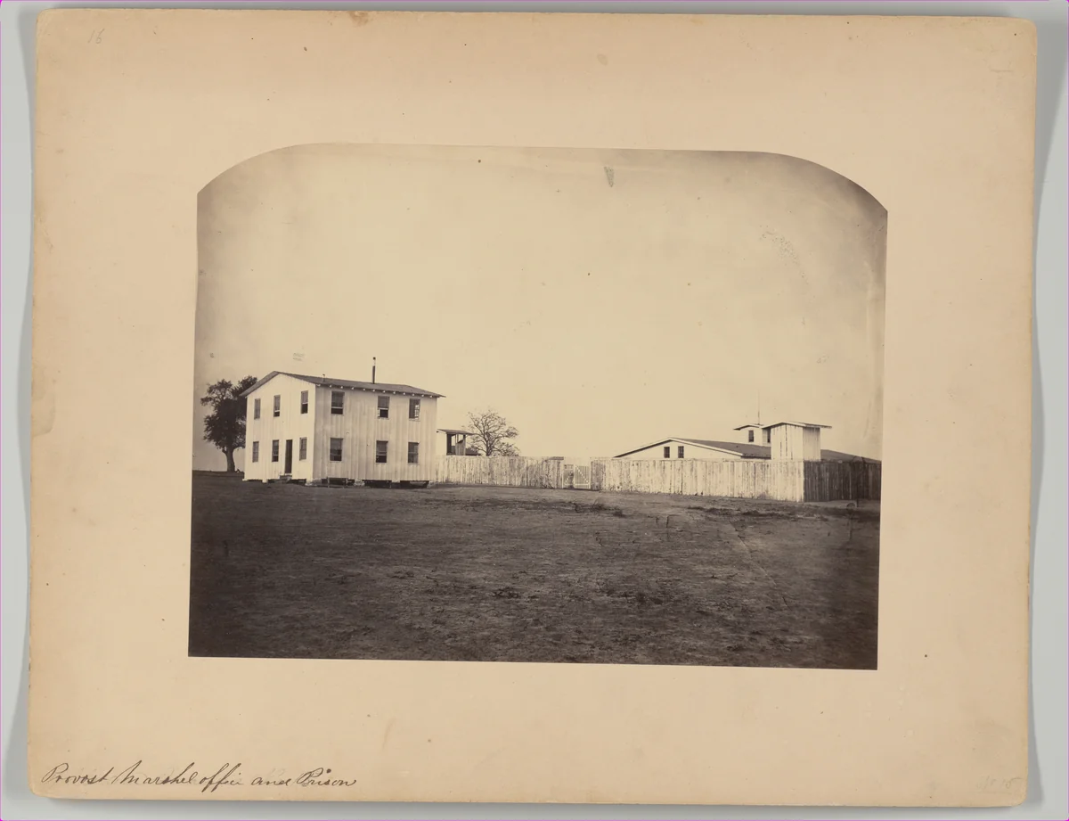 Provost Marshall’s Office and Prison, Camp Nelson, Kentucky by G. W. Foster, photograph, 1863-1864
