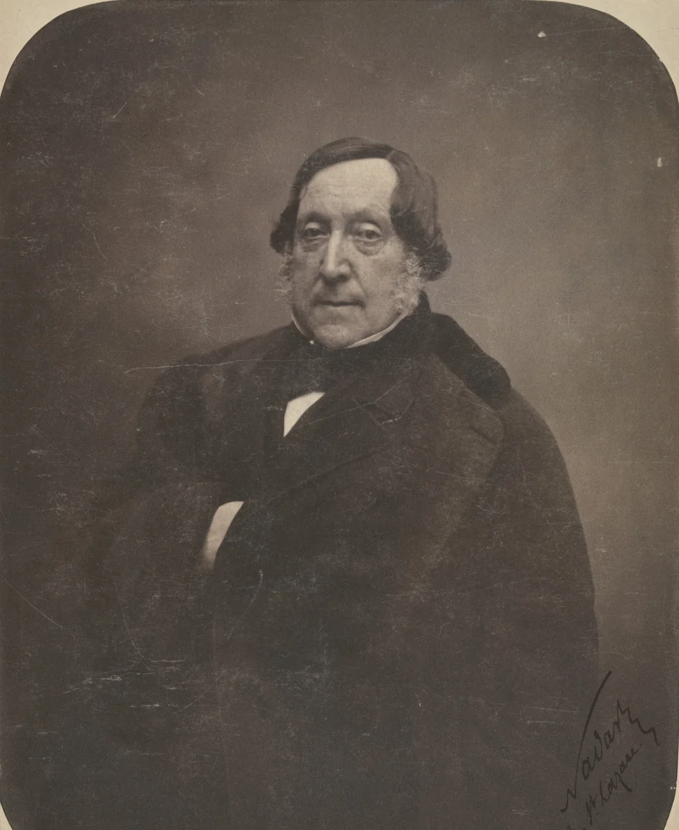 Rossini by Nadar, photograph, 1856