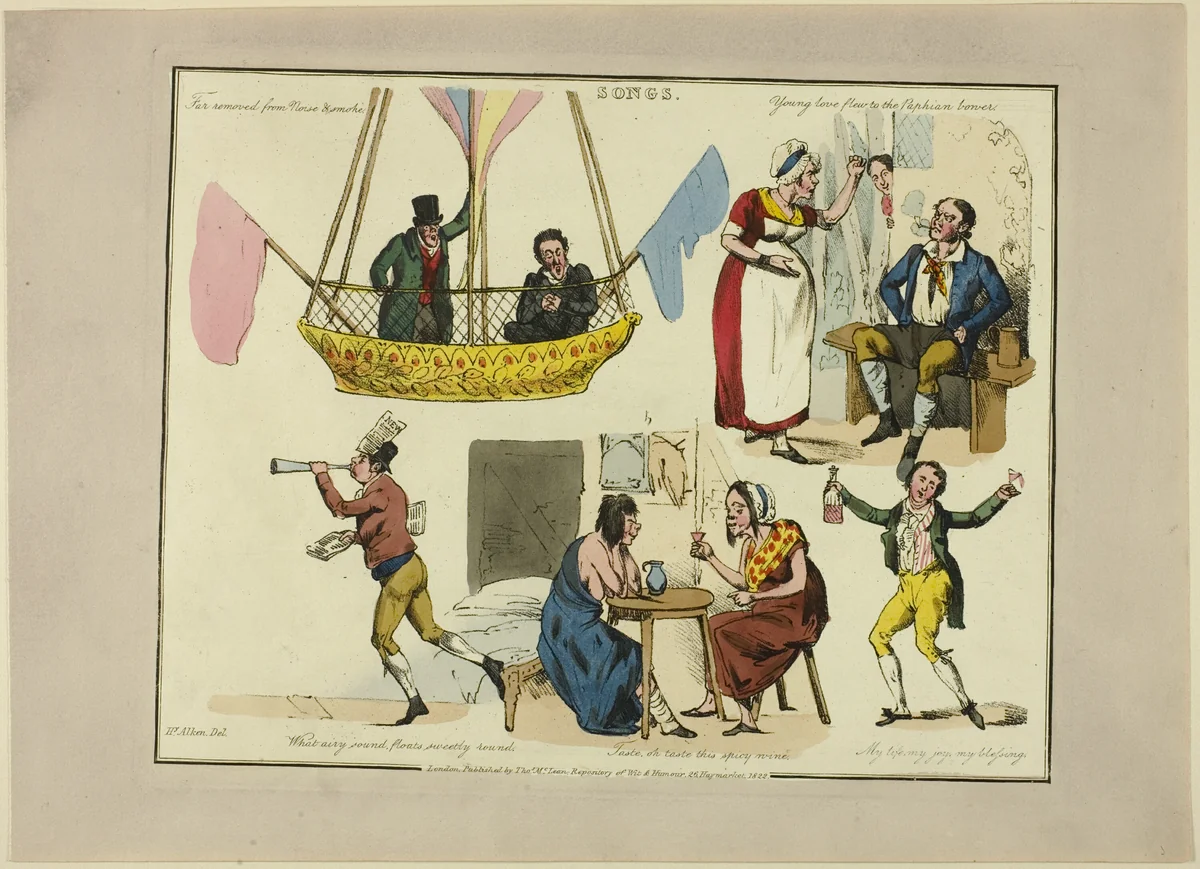 Plate from Illustrations to Popular Songs by Henry Alken, print, 1822