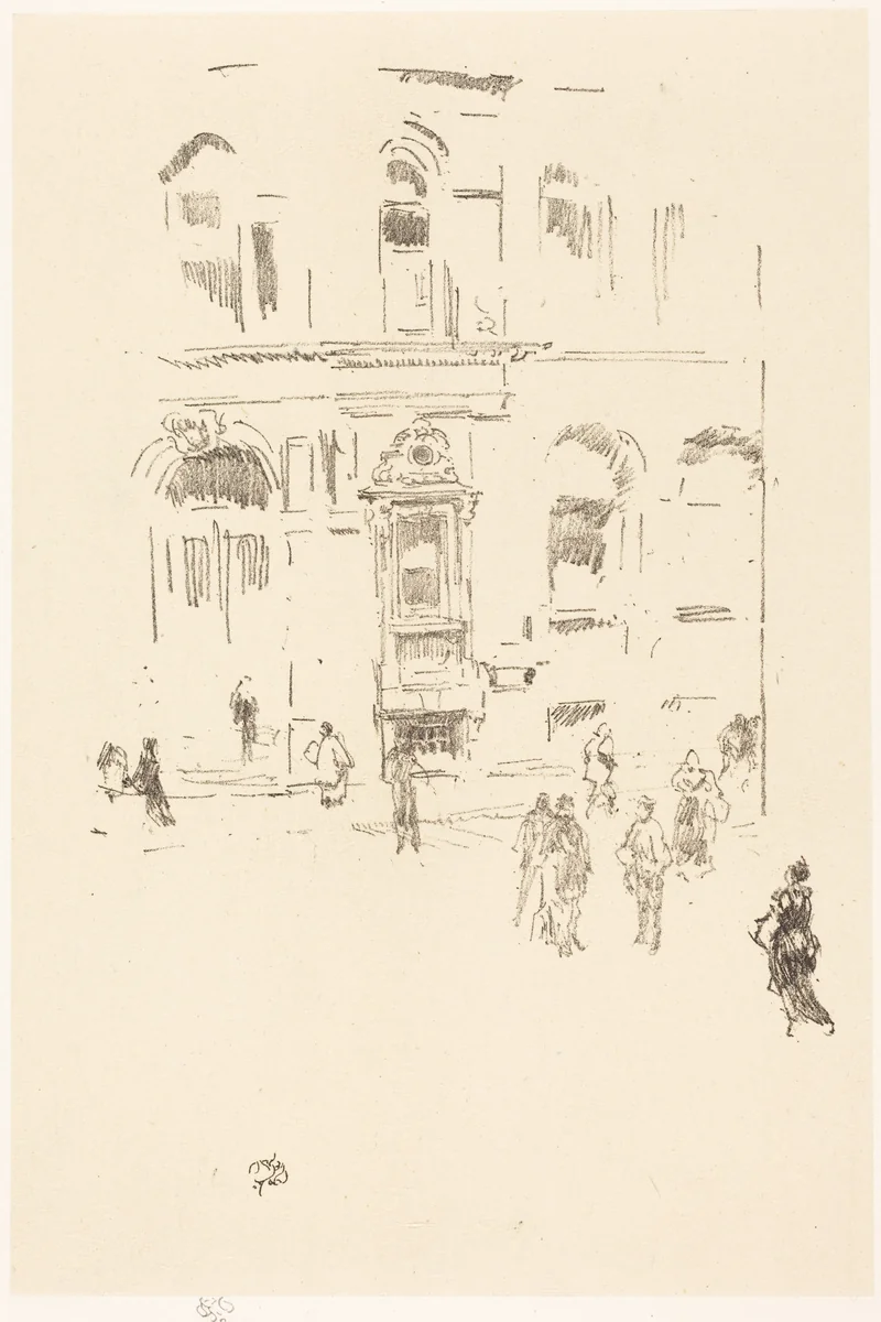 Victoria Club by James McNeill Whistler, print, 1879-1887