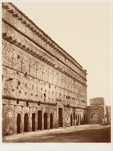 Orange, Théâtre Antique by Edouard Baldus, photograph, 1860-1862