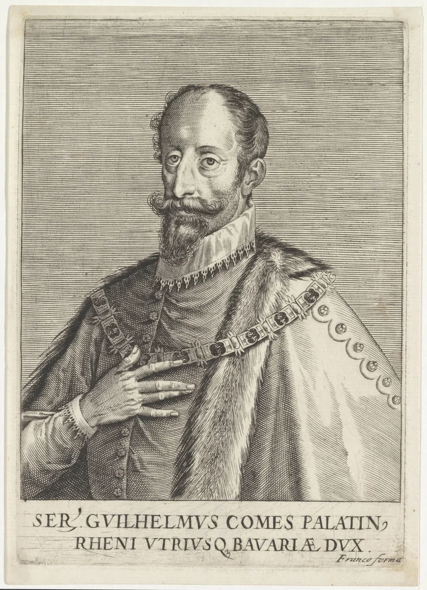 Portret van Willem V van Beieren by Unknown, print, 1560-1620