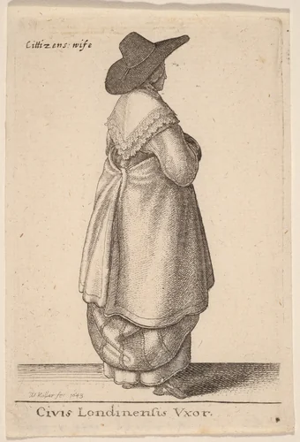 Civis Londinensis Vxor by Wenceslaus Hollar, print, 1643