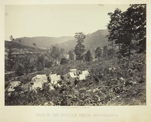 Pass in the Raccoon Range, Whiteside No. 2 by George Barnard, photograph, 1864