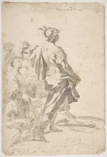 Aeneas and Siblyl by Corrado Giaquinto, drawing, 1703-1766