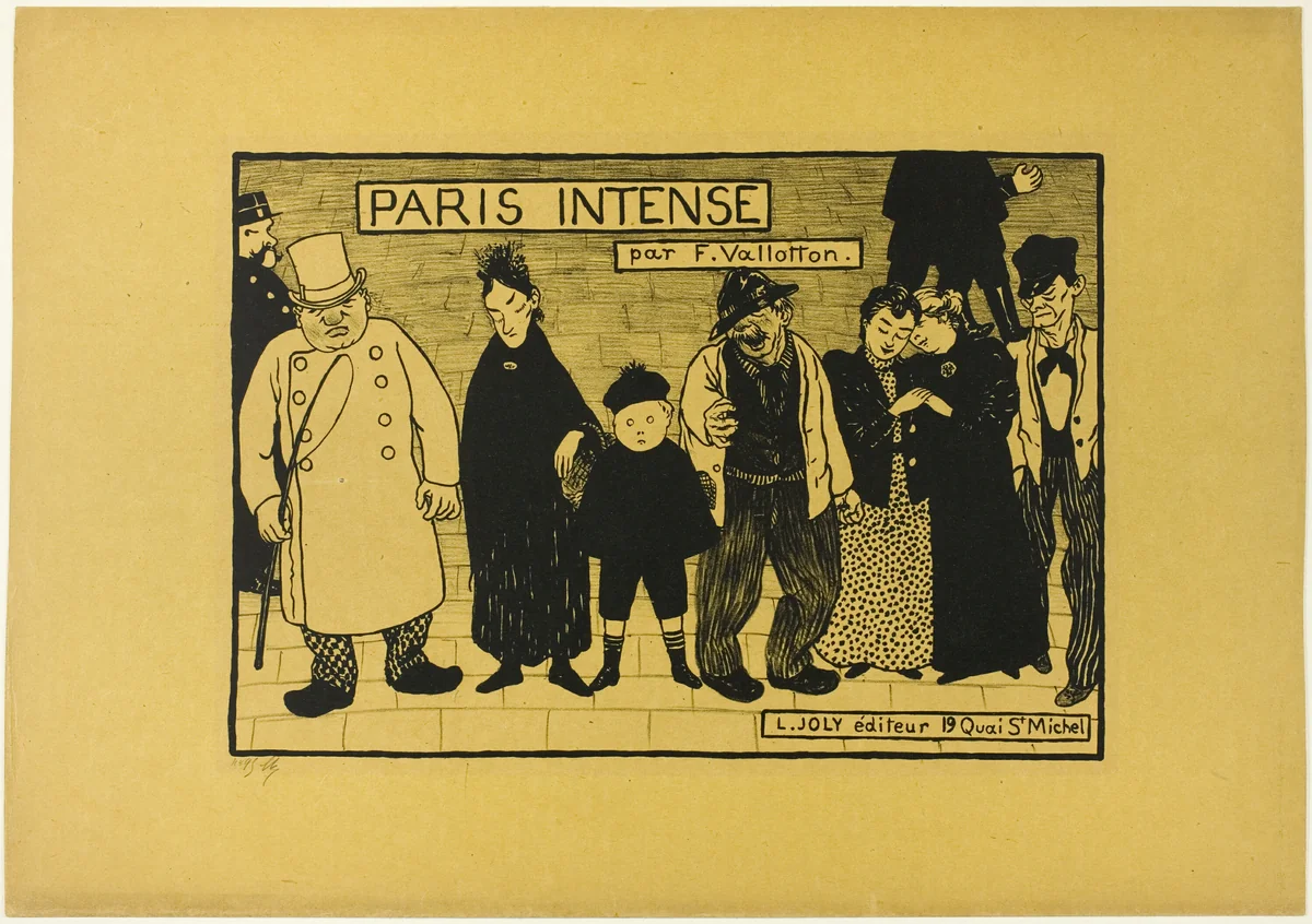 Frontispiece to Paris Intense by Félix Edouard Vallotton, print, 1894