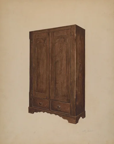 Wardrobe by Lee Brown, index of american design, 1939