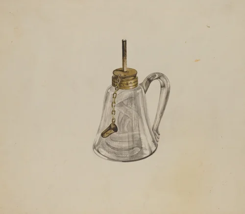 Camphene Lamp by Don Pingatore, index of american design, 1935-1942