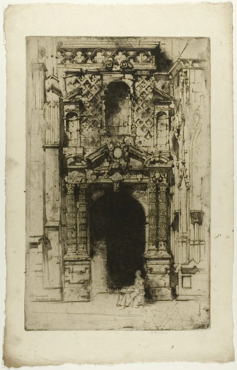 Harfleur by David Young Cameron, print, 1903