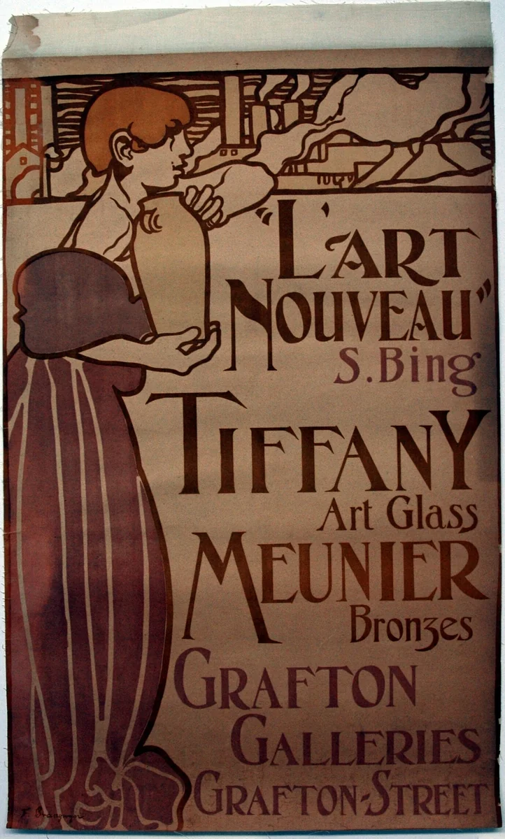 L'Art Nouveau, Grafton Galleries by Frank Brangwyn, print, 1899