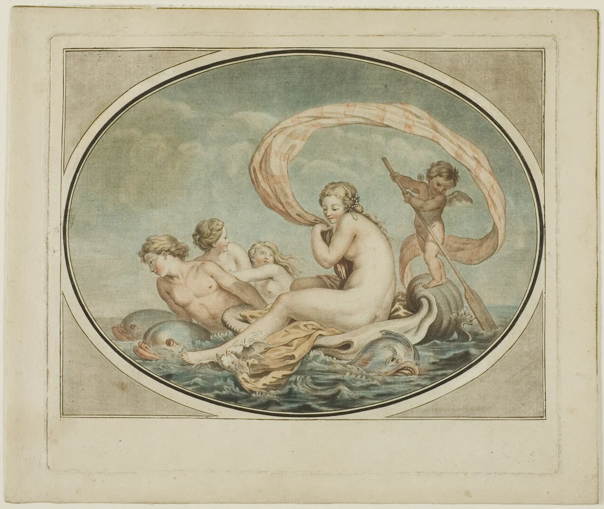 The Chariot of Galathee by Jean François Janinet, print, 1772-1814