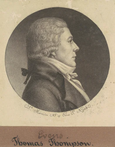 Thomas Thompson by Charles B. J. Févret de Saint-Mémin, print, 1797