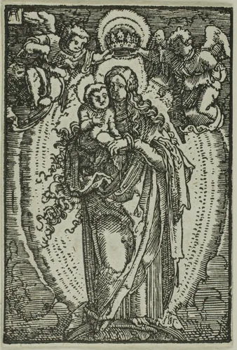 The Coronation of the Virgin, from The Fall and Redemption of Man by Albrecht Altdorfer, print, 1510-1518