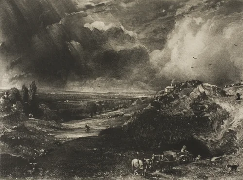 A Heath by David Lucas, print, 1831